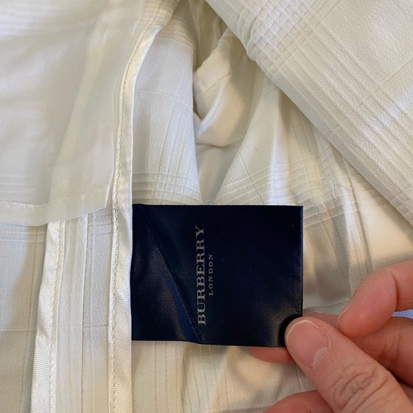 Burberry white/cream trench coat UK10 - Picture 14 of 17